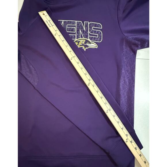 Balitmore Ravens Football Pullover Long Sleeve Sweatshirt Majestic Sz Large (46) - Picture 10 of 10